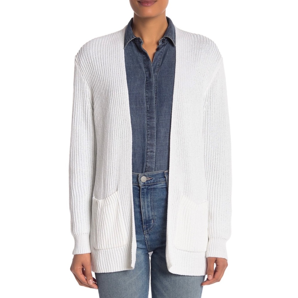 Madewell Nolan Ribbed Open Front Cardigan